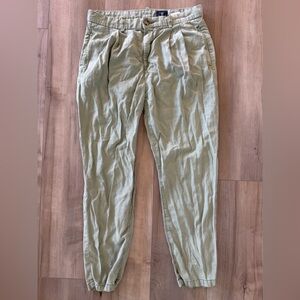 AG Woman’s Casual Light Sage Green Pleated Pants